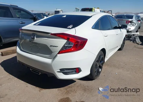 2020 Honda Civic Sport z USA, uszkodzony, nr VIN 19XFC2E83LE002073